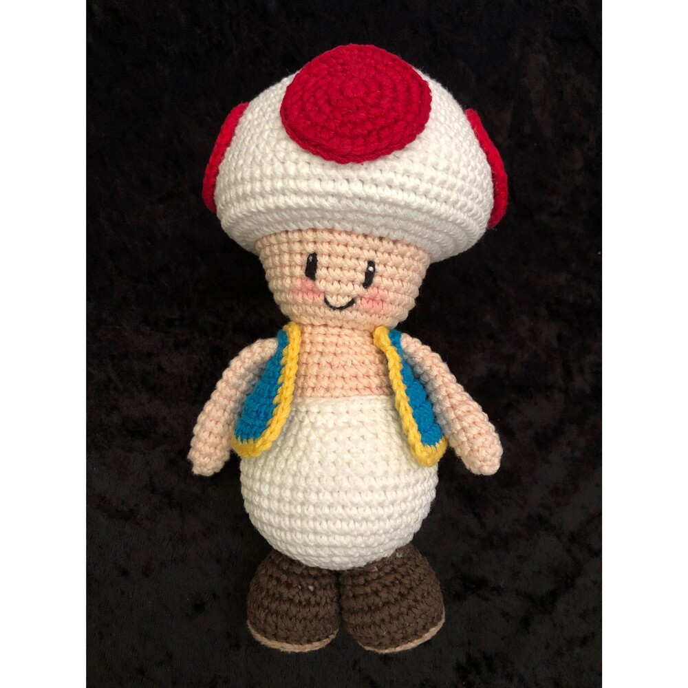Toad Handmade doll crochet, Amigurumi, Plush Toy, super Mario Bros movie